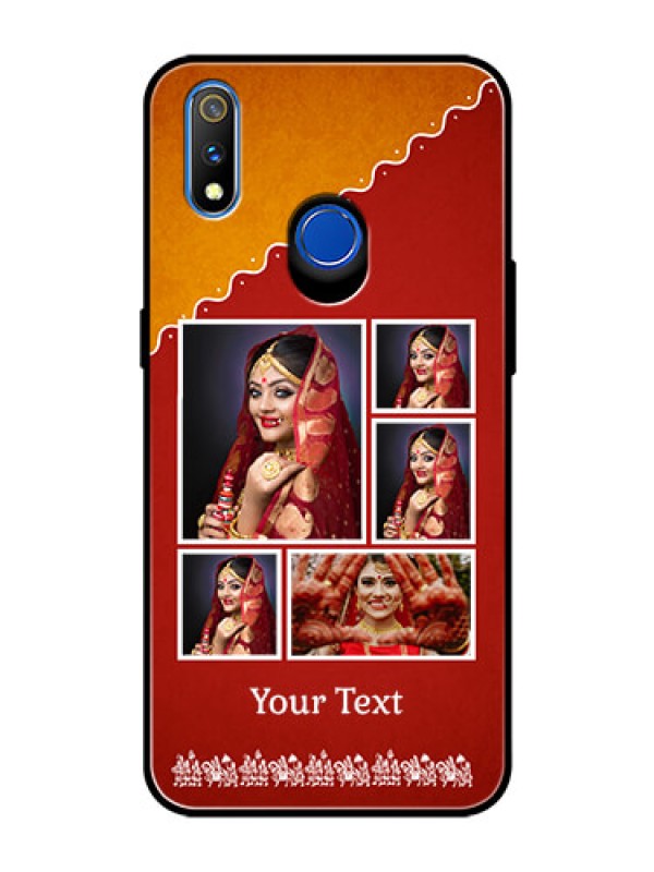 Custom Realme 3 Pro Personalized Glass Phone Case  - Wedding Pic Upload Design