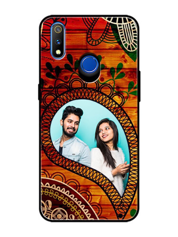 Custom Realme 3 Pro Personalized Glass Phone Case  - Abstract Colorful Design
