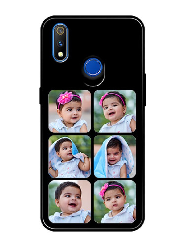 Custom Realme 3 Pro Photo Printing on Glass Case  - Multiple Pictures Design