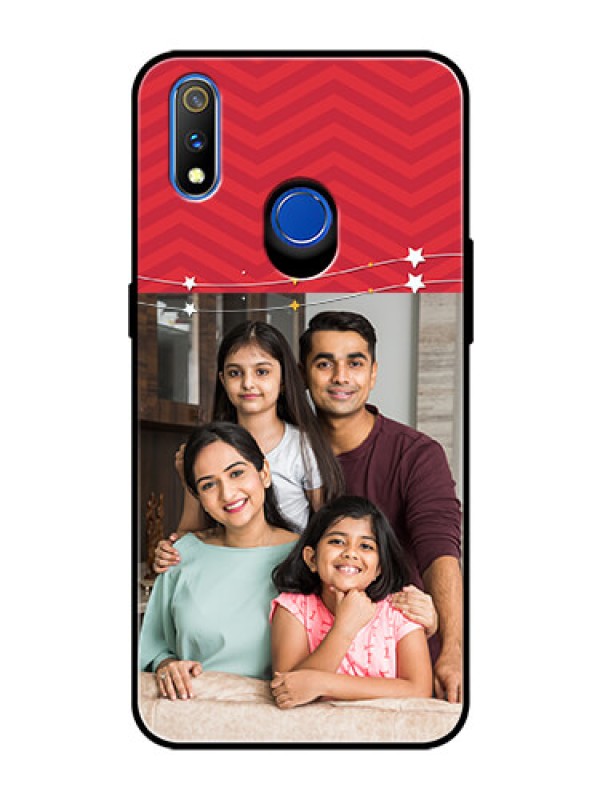 Custom Realme 3 Pro Personalized Glass Phone Case  - Happy Family Design