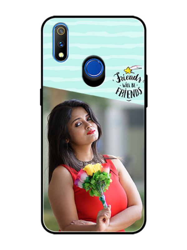 Custom Realme 3 Pro Custom Glass Phone Case  - Friends Picture Icon Design