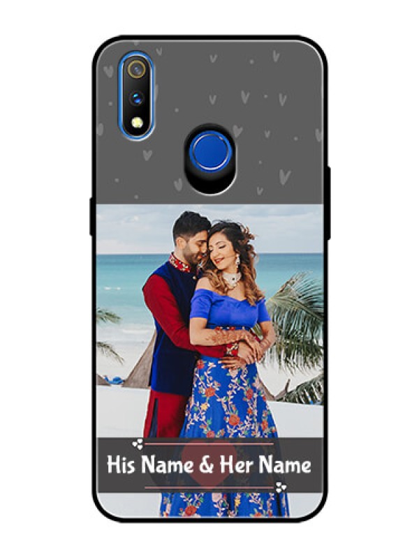 Custom Realme 3 Pro Custom Glass Mobile Case  - Buy Love Design with Photo Online