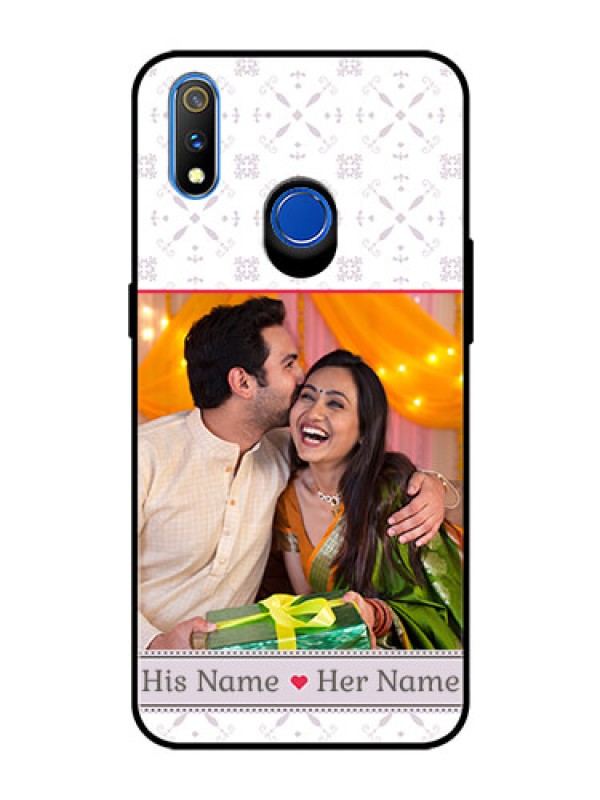 Custom Realme 3 Pro Custom Glass Mobile Case  - with Photo and Ethnic Design