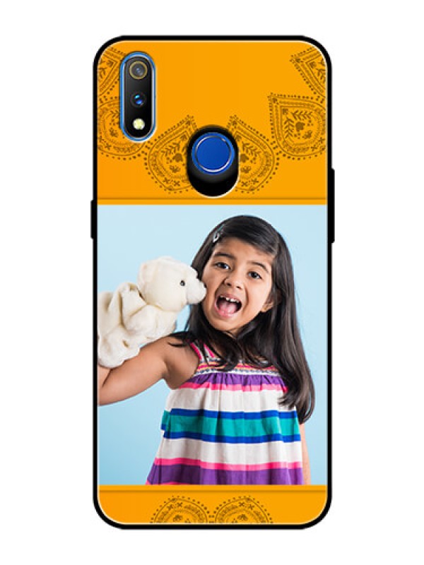 Custom Realme 3 Pro Personalized Glass Phone Case  - Photo Wedding Design 