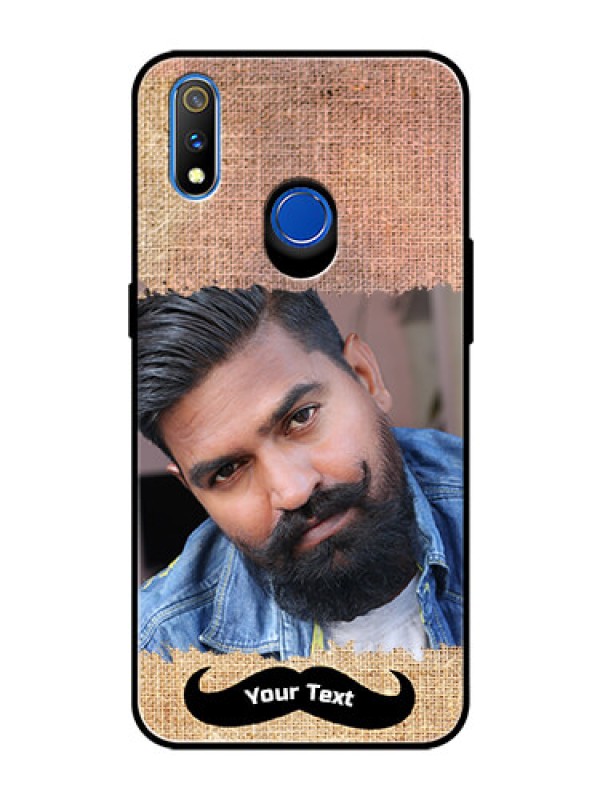 Custom Realme 3 Pro Personalized Glass Phone Case  - with Texture Design