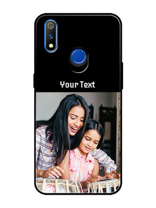 Custom Realme 3 Pro Photo with Name on Glass Phone Case