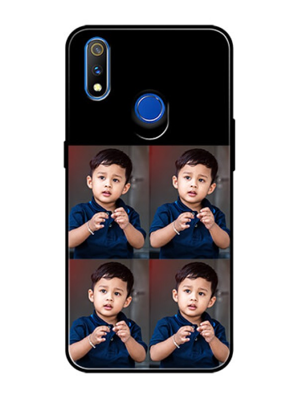 Custom Realme 3 Pro 4 Image Holder on Glass Mobile Cover
