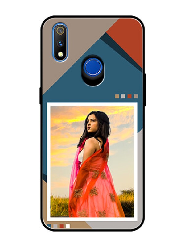 Custom Realme 3 Pro Personalized Glass Phone Case - Retro color pallet Design