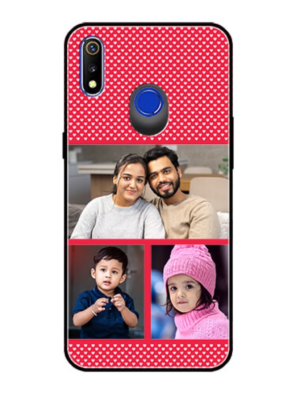 Custom Realme 3 Personalized Glass Phone Case  - Bulk Pic Upload Design