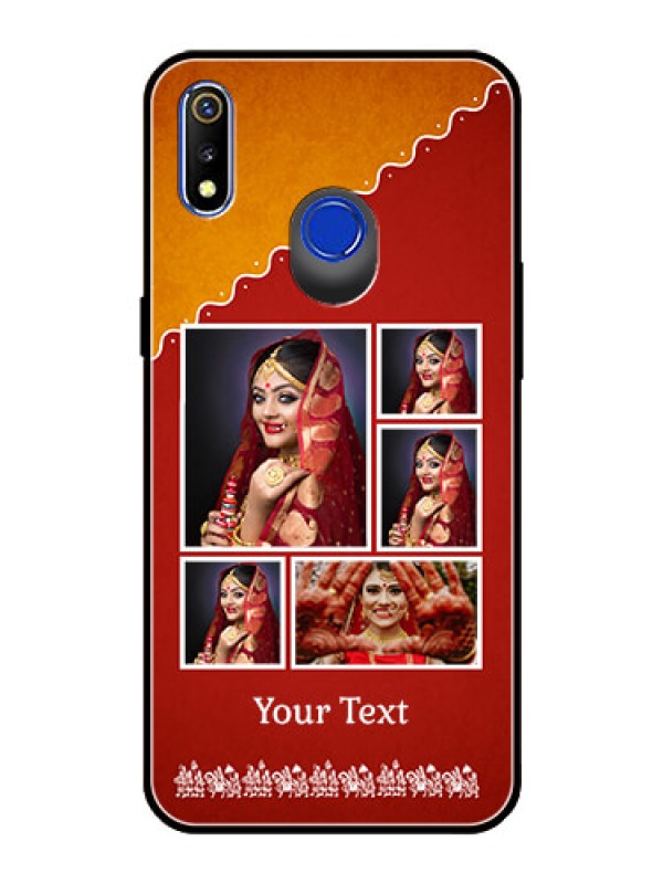 Custom Realme 3 Personalized Glass Phone Case  - Wedding Pic Upload Design