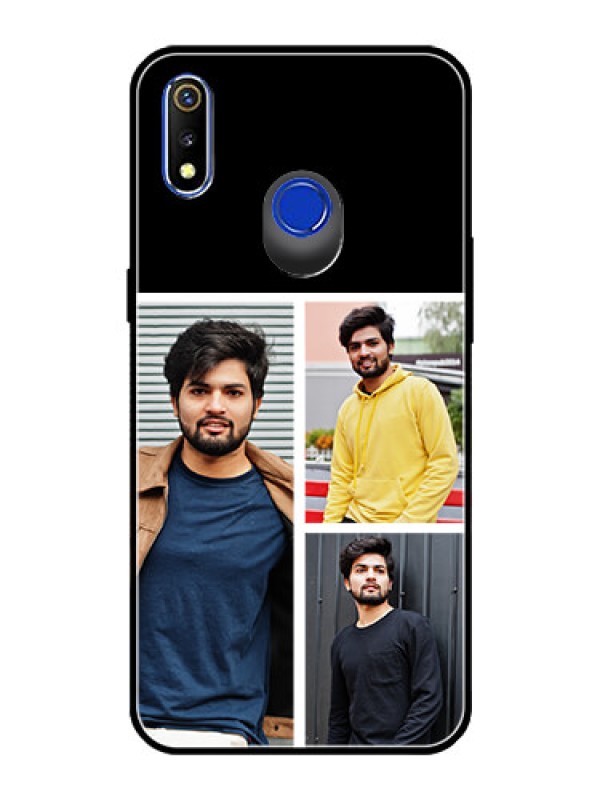 Custom Realme 3 Photo Printing on Glass Case  - Upload Multiple Picture Design