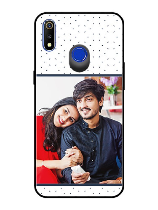 Custom Realme 3 Personalized Glass Phone Case  - Premium Dot Design