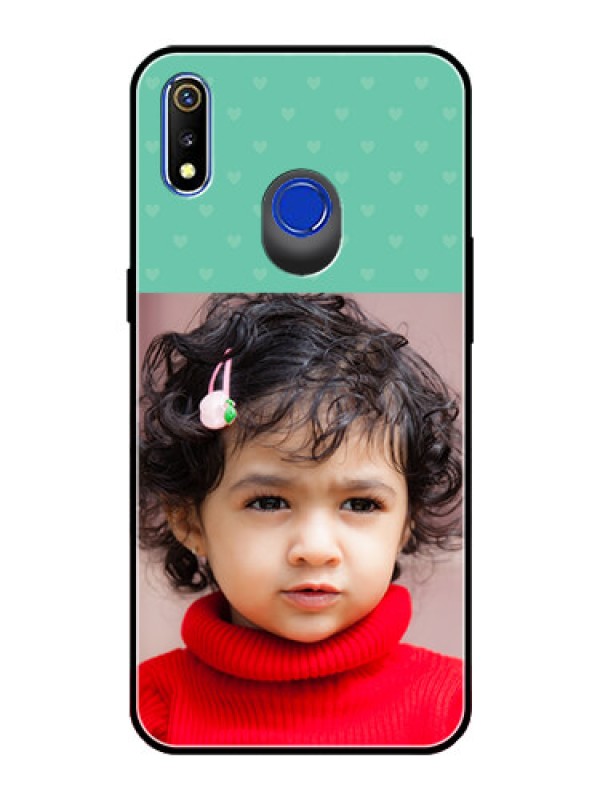 Custom Realme 3 Custom Glass Phone Case  - Lovers Picture Design