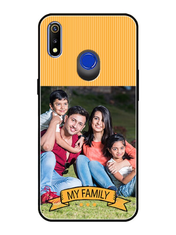 Custom Realme 3 Custom Glass Phone Case  - My Family Design