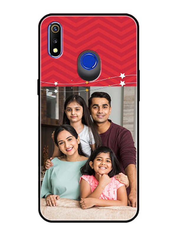 Custom Realme 3 Personalized Glass Phone Case  - Happy Family Design