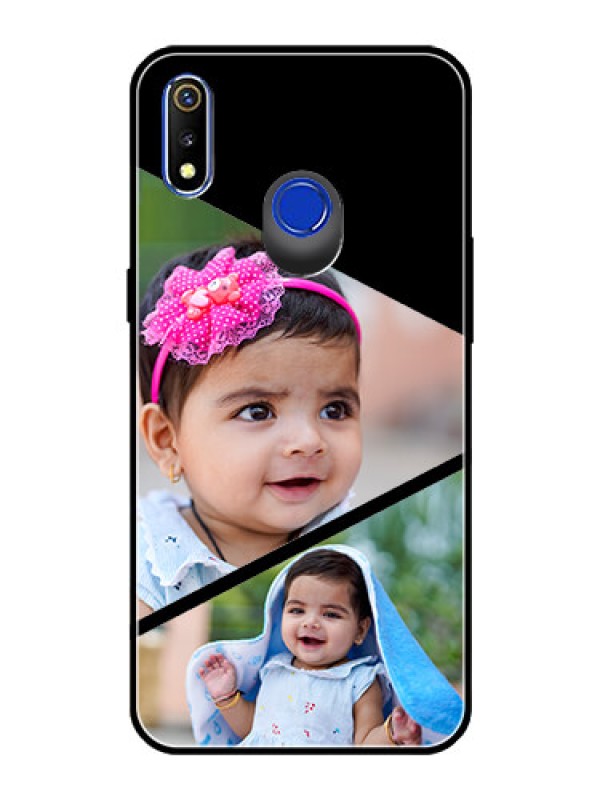 Custom Realme 3 Custom Glass Phone Case  - Semi Cut Design