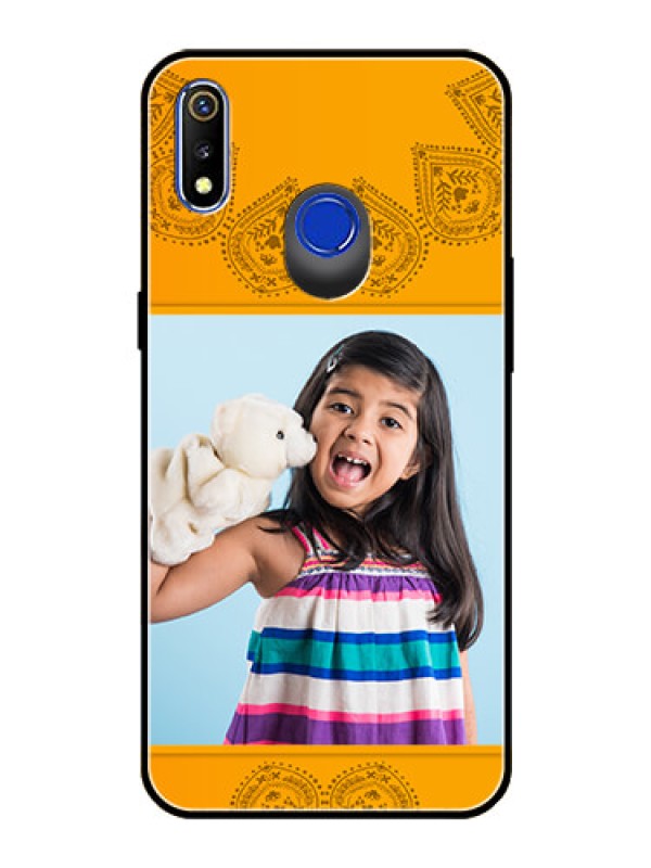 Custom Realme 3 Personalized Glass Phone Case  - Photo Wedding Design 