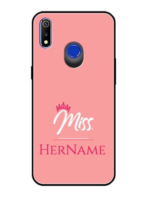 Custom Realme 3 Custom Glass Phone Case Mrs with Name