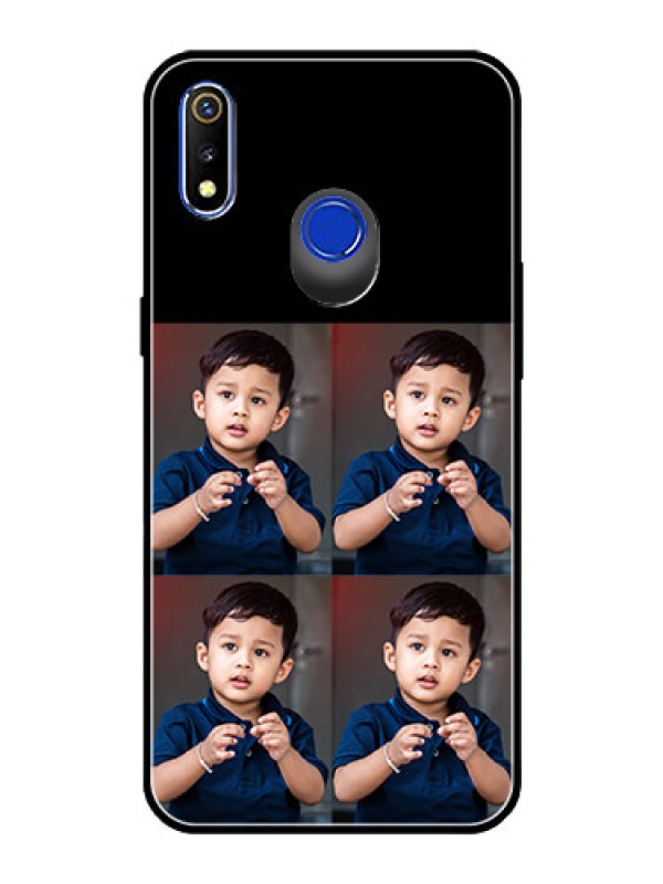 Custom Realme 3 4 Image Holder on Glass Mobile Cover