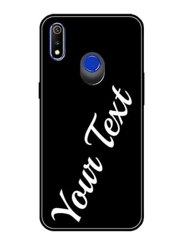Custom Realme 3 Custom Glass Mobile Cover with Your Name
