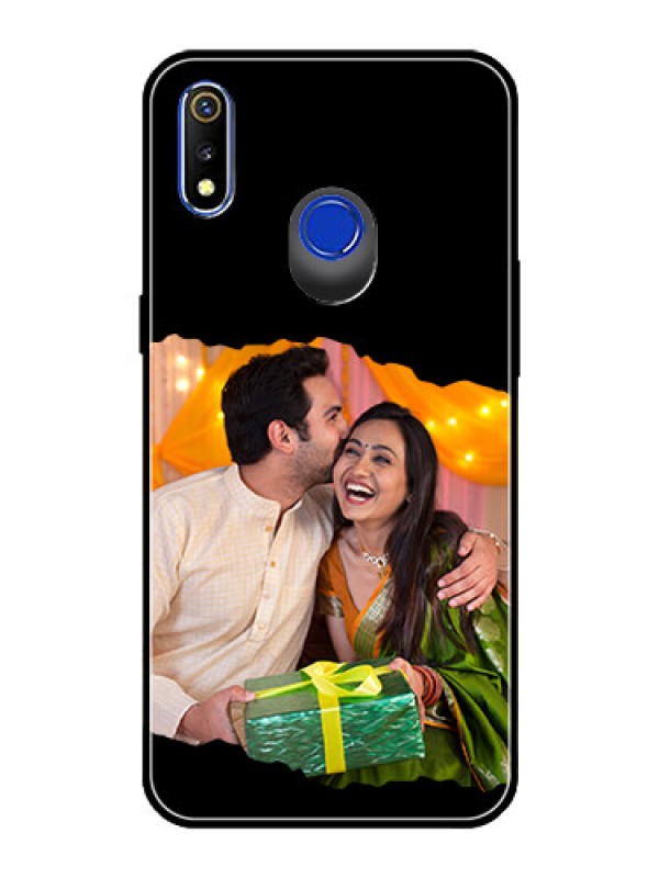 Custom Realme 3 Custom Glass Phone Case - Tear-off Design