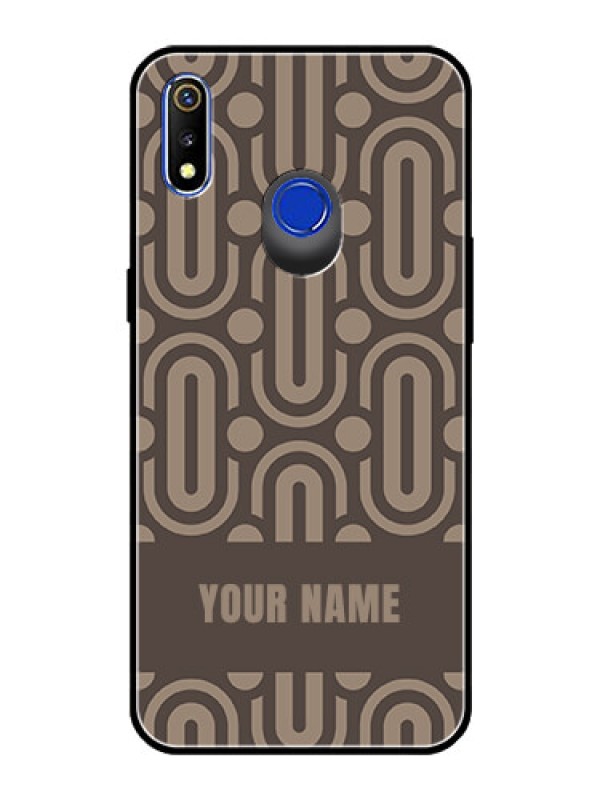 Custom Realme 3 Custom Glass Phone Case - Captivating Zero Pattern Design