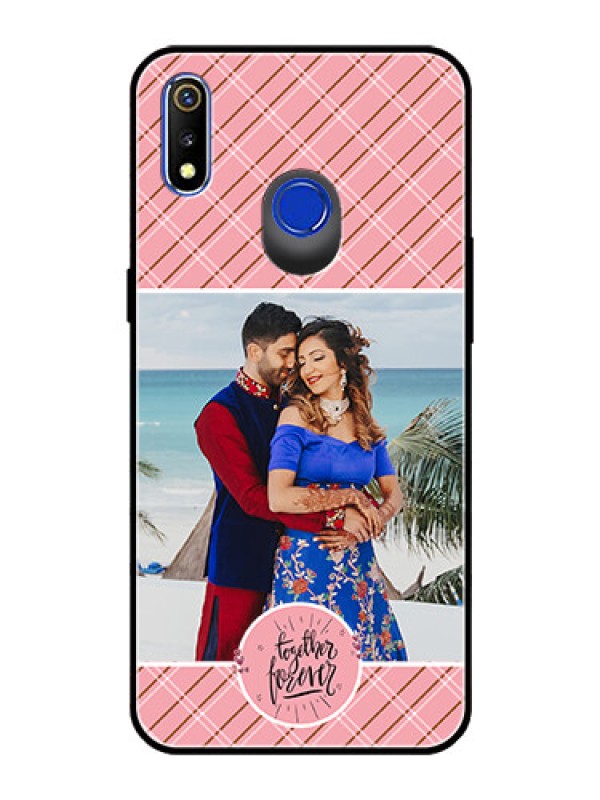 Custom Realme 3i Personalized Glass Phone Case  - Together Forever Design