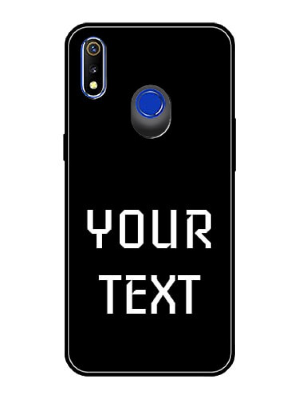 Custom Realme 3i Your Name on Glass Phone Case