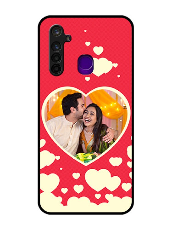 Custom Realme 5 Pro Custom Glass Mobile Case  - Love Symbols Phone Cover Design