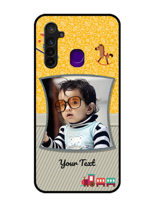 Custom Realme 5 Pro Personalized Glass Phone Case  - Baby Picture Upload Design