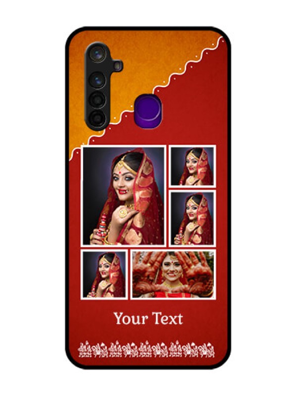 Custom Realme 5 Pro Personalized Glass Phone Case  - Wedding Pic Upload Design