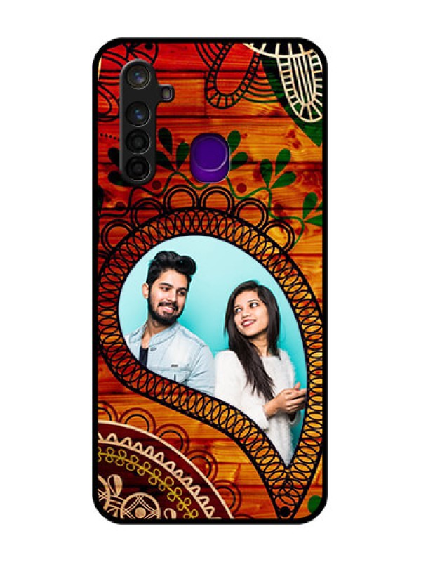 Custom Realme 5 Pro Personalized Glass Phone Case  - Abstract Colorful Design