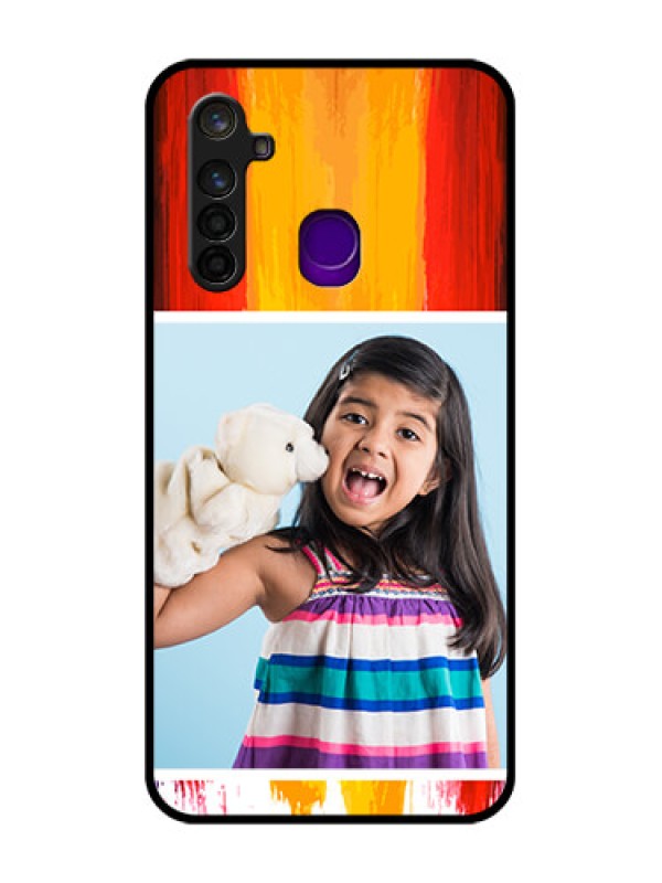 Custom Realme 5 Pro Personalized Glass Phone Case  - Multi Color Design