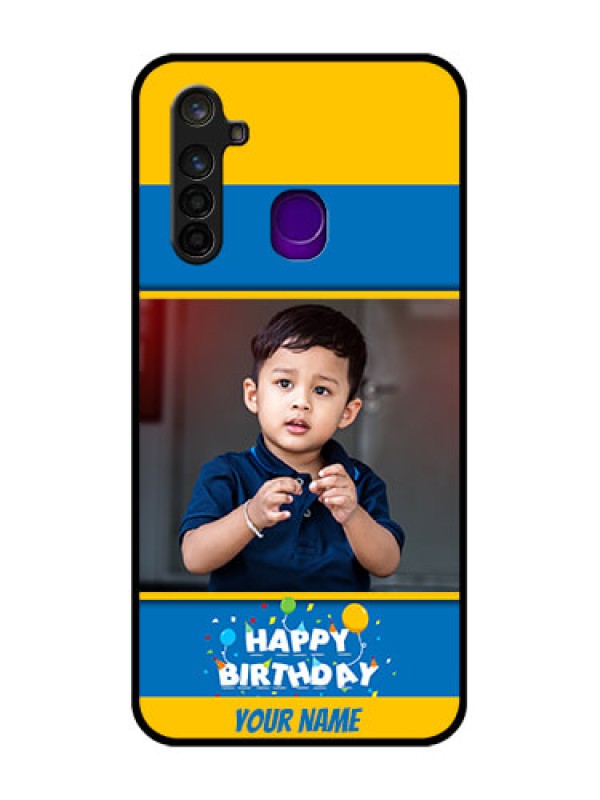 Custom Realme 5 Pro Custom Glass Mobile Case  - Birthday Wishes Design