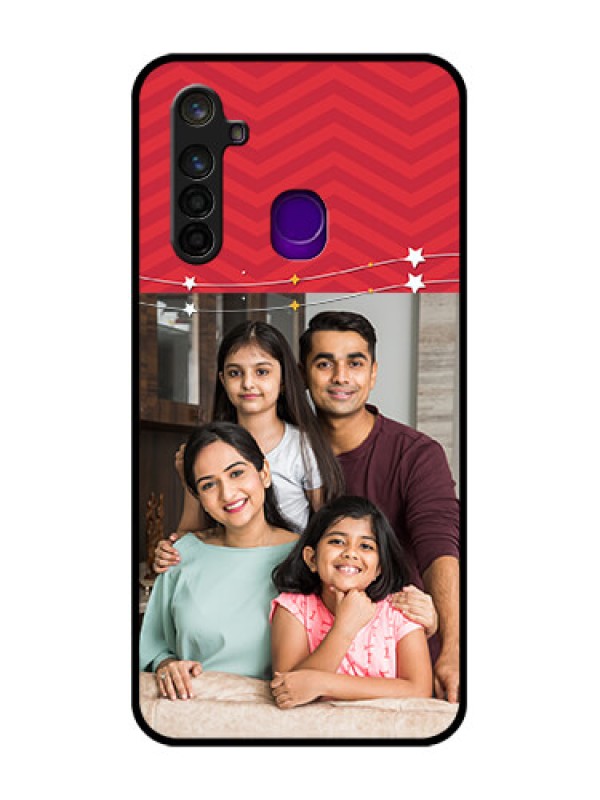Custom Realme 5 Pro Personalized Glass Phone Case  - Happy Family Design