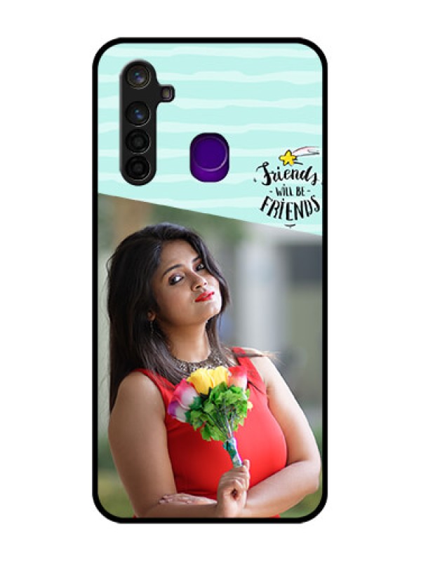 Custom Realme 5 Pro Custom Glass Phone Case  - Friends Picture Icon Design
