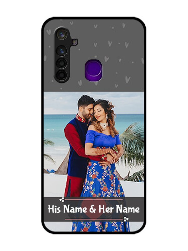 Custom Realme 5 Pro Custom Glass Mobile Case  - Buy Love Design with Photo Online