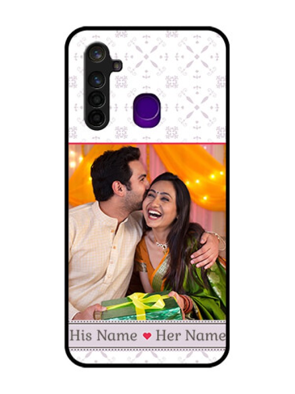 Custom Realme 5 Pro Custom Glass Mobile Case  - with Photo and Ethnic Design