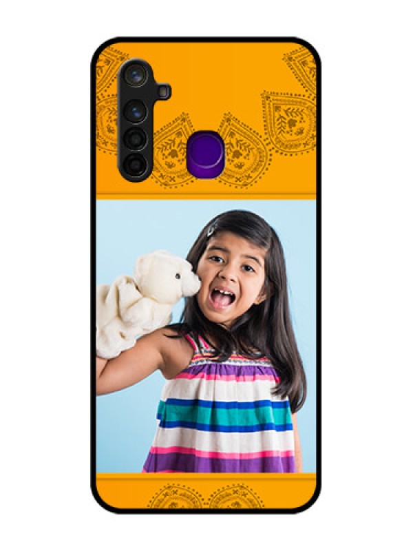 Custom Realme 5 Pro Personalized Glass Phone Case  - Photo Wedding Design 