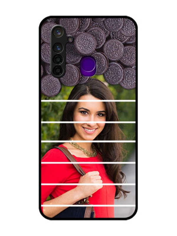 Custom Realme 5 Pro Custom Glass Phone Case  - with Oreo Biscuit Design