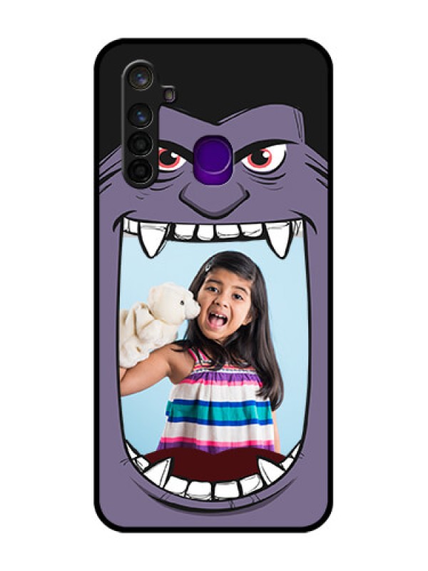 Custom Realme 5 Pro Custom Glass Phone Case  - Angry Monster Design