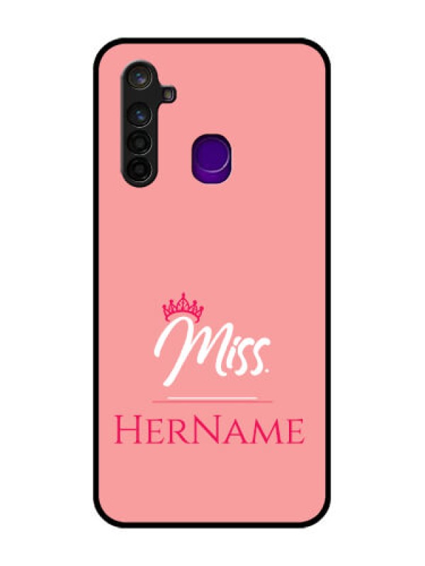 Custom Realme 5 Pro Custom Glass Phone Case Mrs with Name