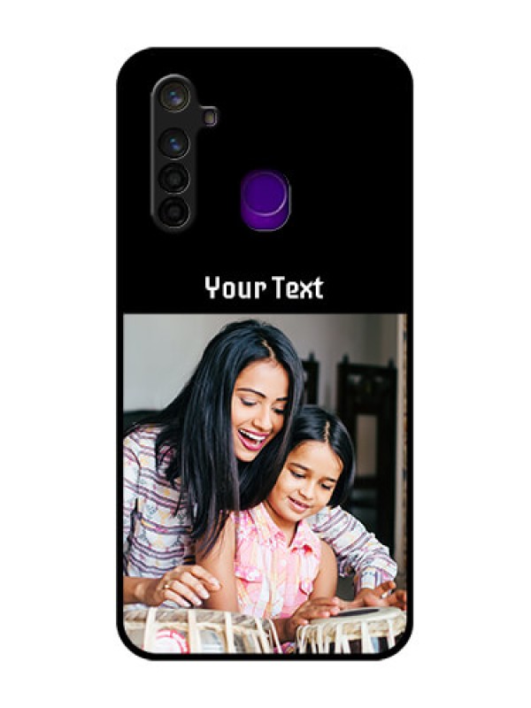 Custom Realme 5 Pro Photo with Name on Glass Phone Case