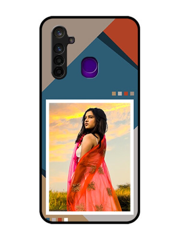 Custom Realme 5 Pro Personalized Glass Phone Case - Retro color pallet Design