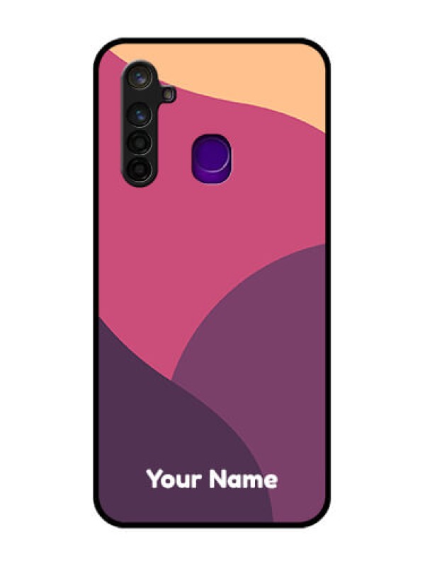 Custom Realme 5 Pro Custom Glass Phone Case - Mixed Multi-colour abstract art Design
