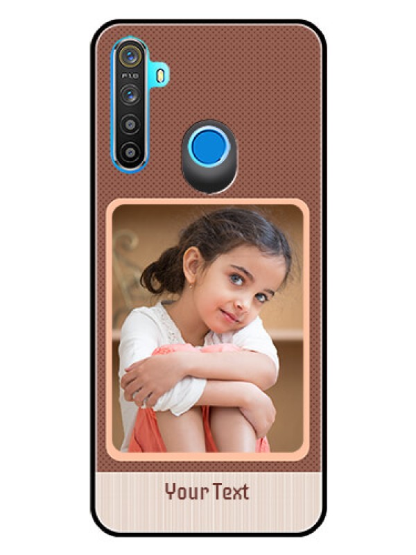 Custom Realme 5 Custom Glass Phone Case  - Simple Pic Upload Design
