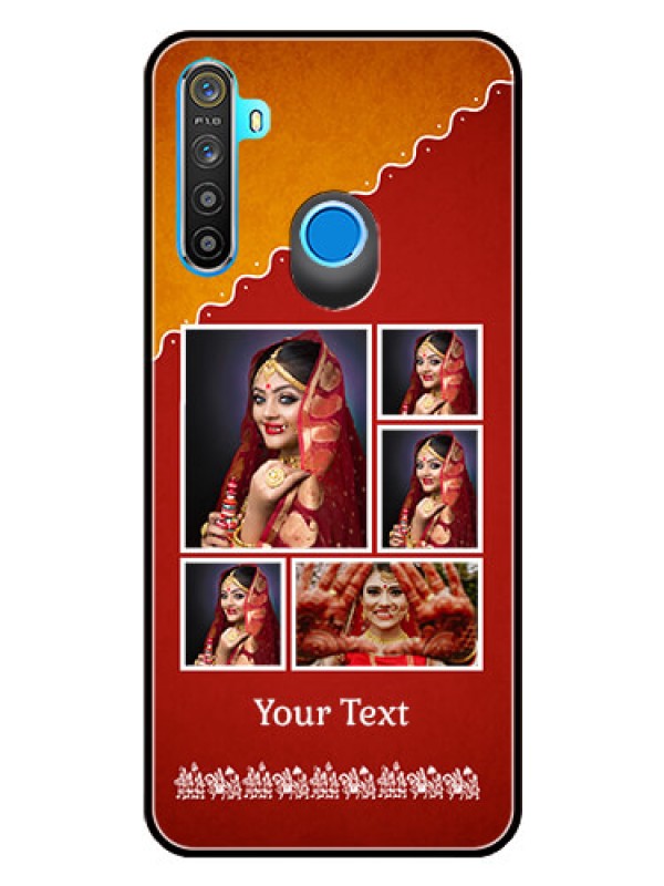 Custom Realme 5 Personalized Glass Phone Case  - Wedding Pic Upload Design