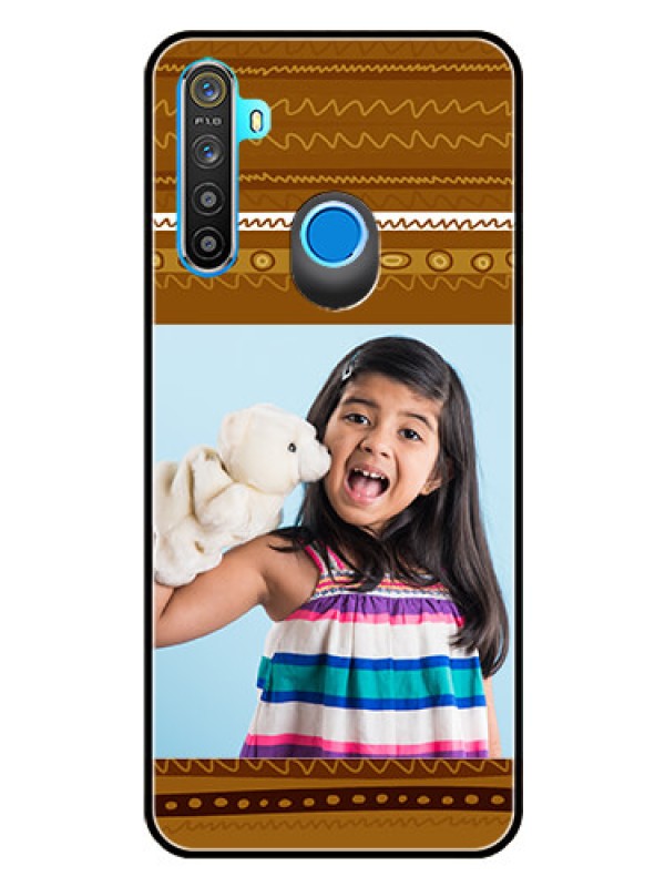 Custom Realme 5 Custom Glass Phone Case  - Friends Picture Upload Design 