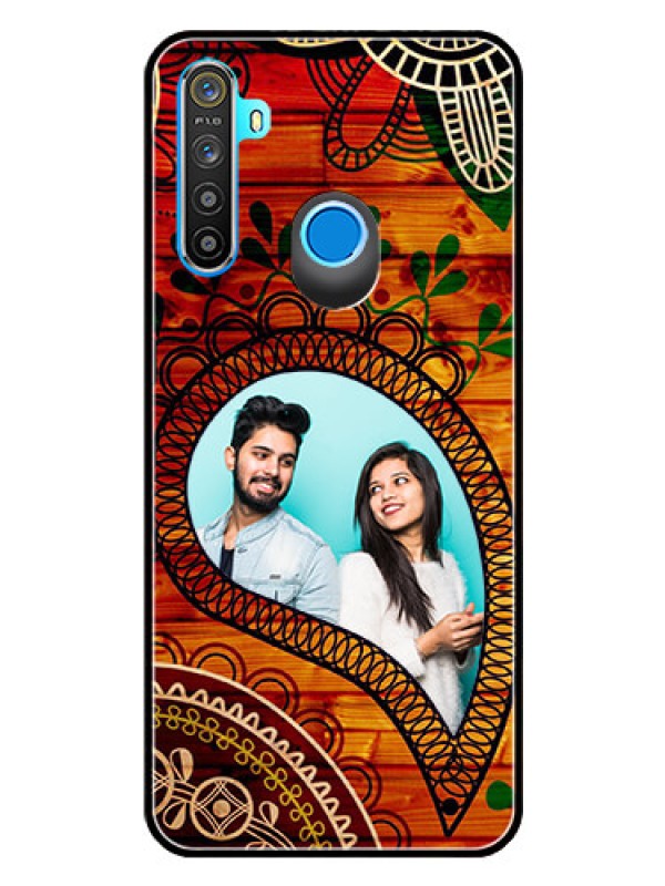 Custom Realme 5 Personalized Glass Phone Case  - Abstract Colorful Design