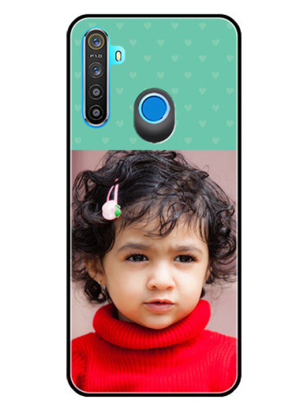 Custom Realme 5 Custom Glass Phone Case  - Lovers Picture Design